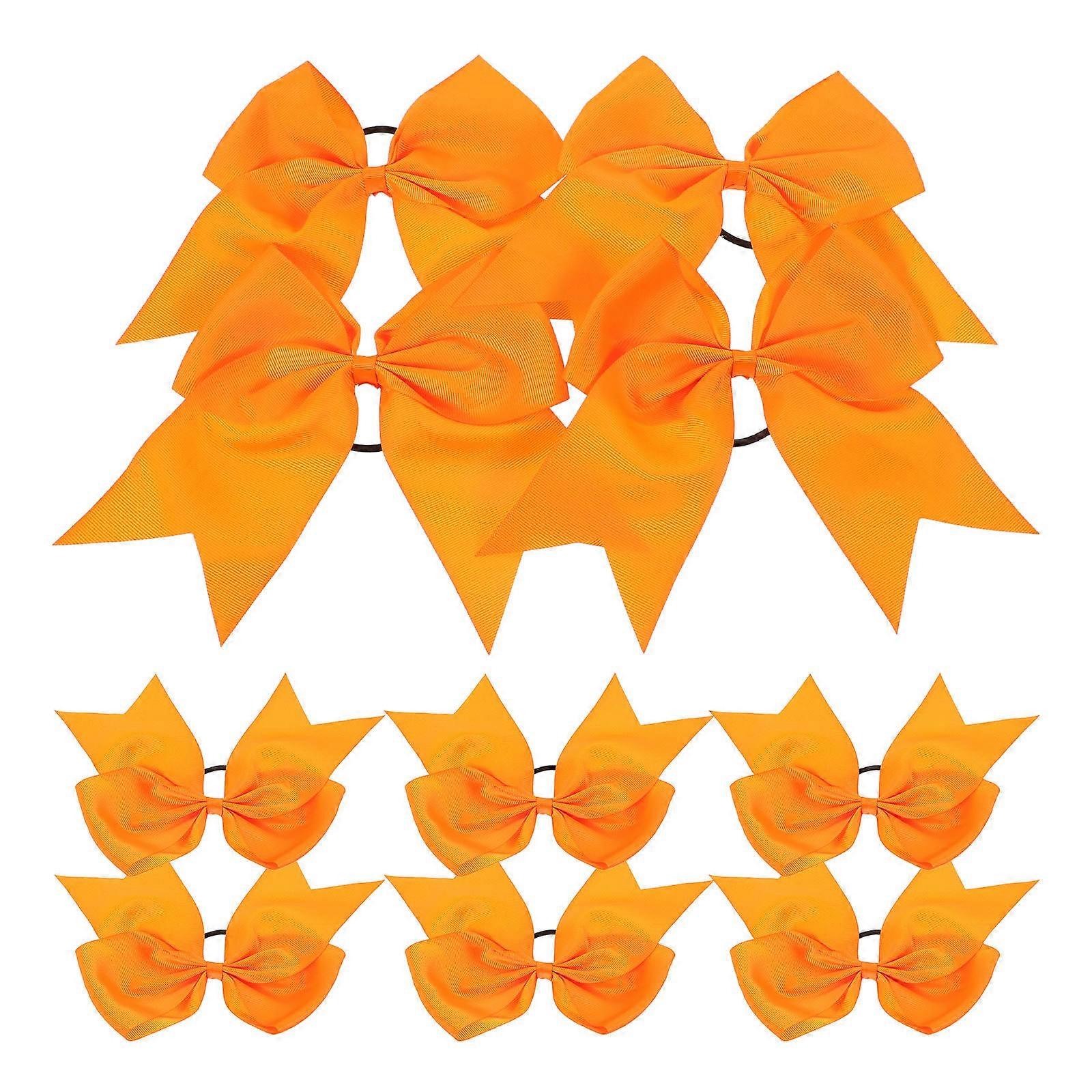 Hair Ties With Bow Cheerleading Essentials For Children Comfortable Wearing Experience 10Pcs