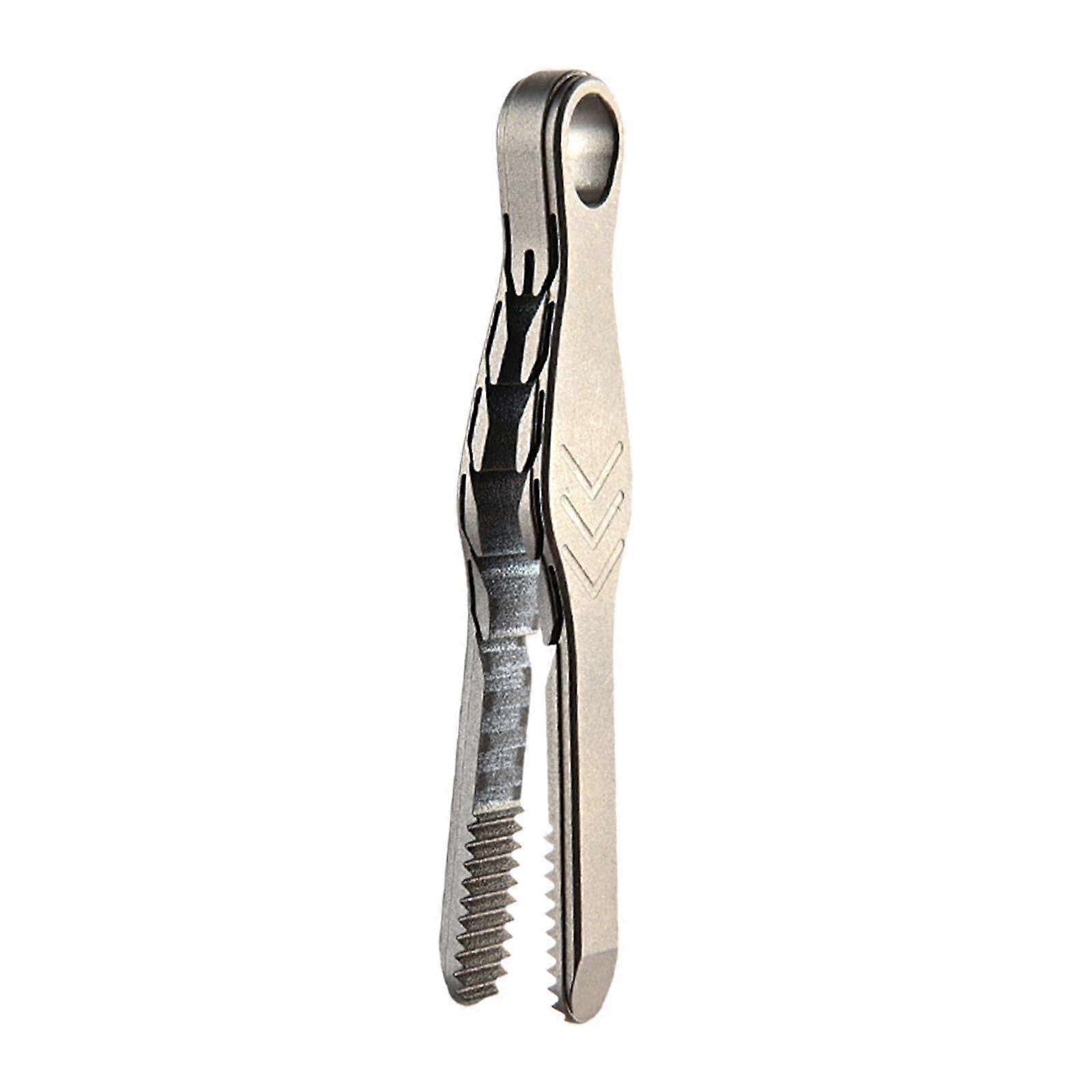 Titanium Alloy Tweezers for Eyebrows and Small Parts, 58 Mm, Portable for Outdoor Activities