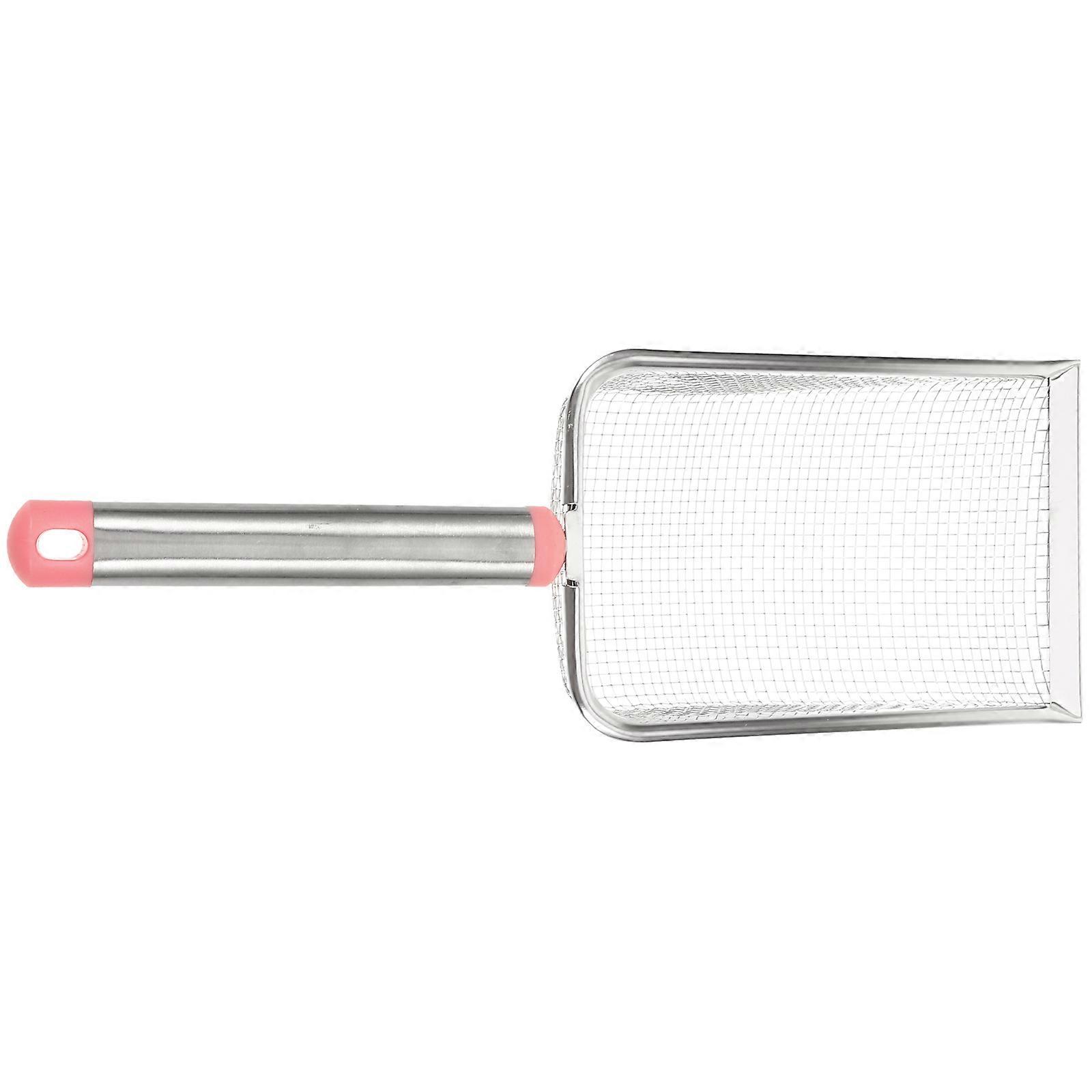 Stainless Steel Litter Sifting Scoop Non-stick Mesh Hole 2.8X2.8MM 1Pack