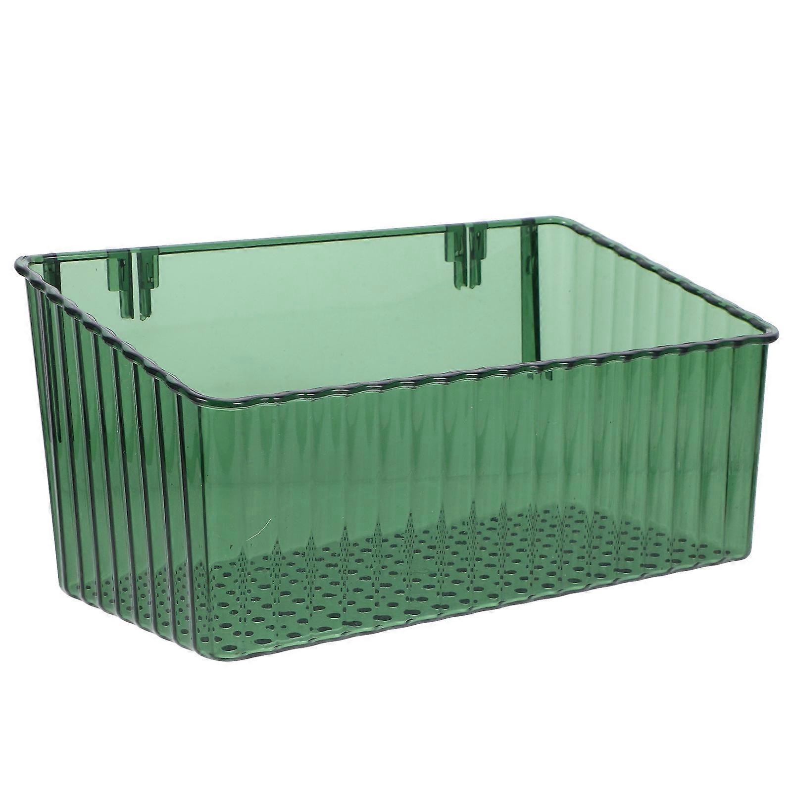 Bathroom Shelves Wall Mounted Draining Stand Homeowners Kitchen Use Green 20.00X6.00X0.40CM Storage