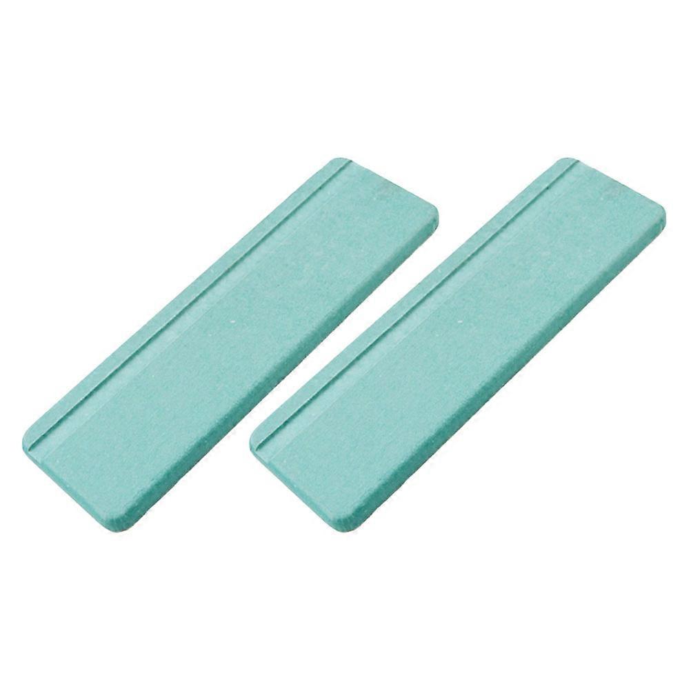 2pcs Quick Drying Absorbent Bathroom Mats, Non Slip Vanity Coasters for Sink Countertops, Multipurpose Wash Mats for Soap Holders, Green Water