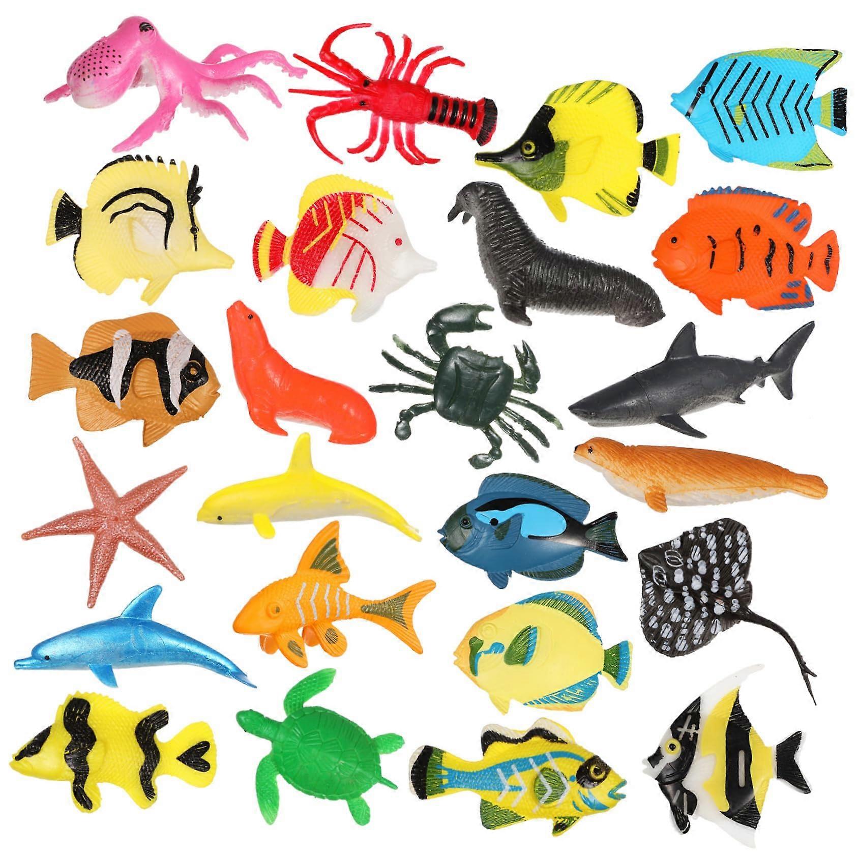 1Set Tropical Fish Figures Ocean Decor for Aquarium Realistic Sea Creatures for Lively Underwater Scenes Fade Resistant