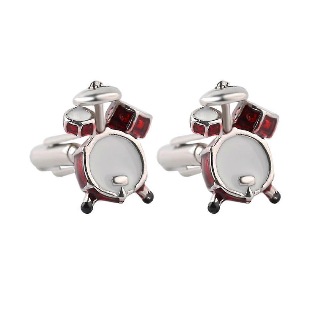 Men's Cufflinks 1 Pair Drum Cufflinks Cufflinks For Men With French Cuff Shirt