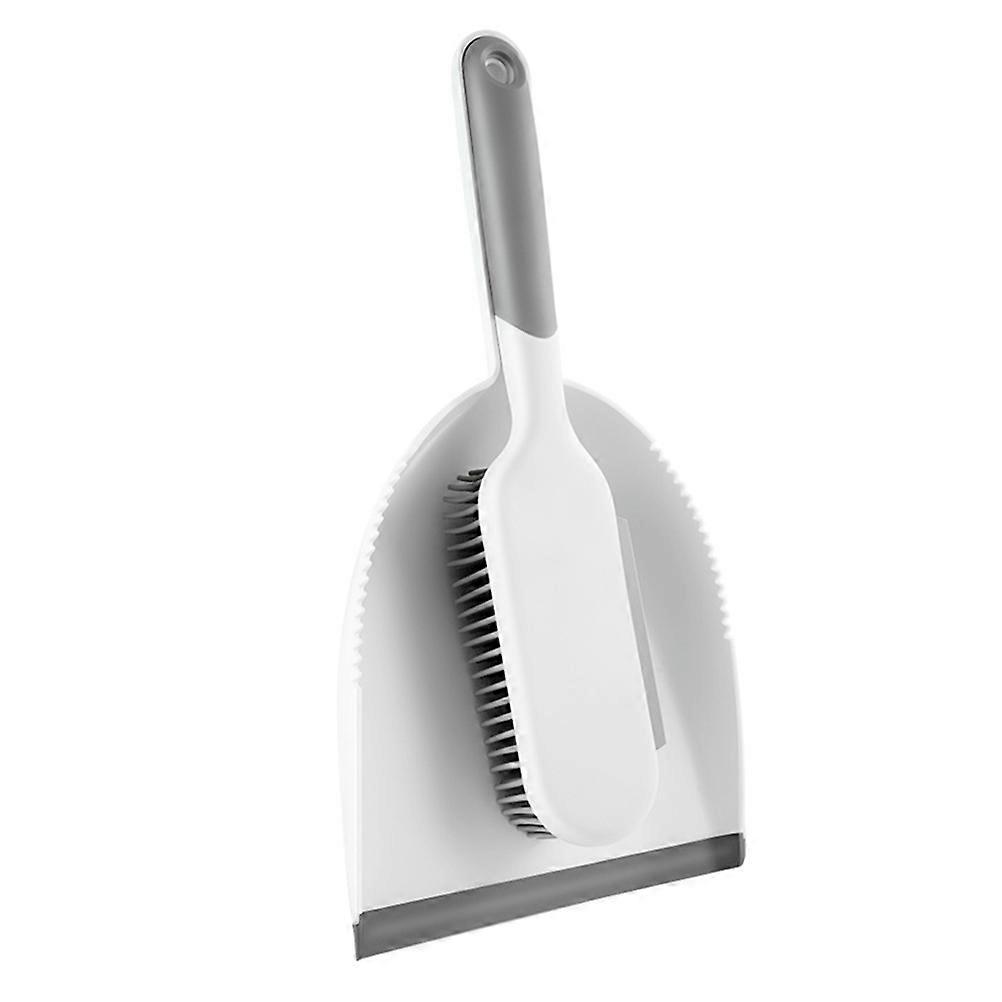Broom And Dustpan Set Small Multifunctional Cleaning Brush For Office Cleaning Tpr Material 2Pcs