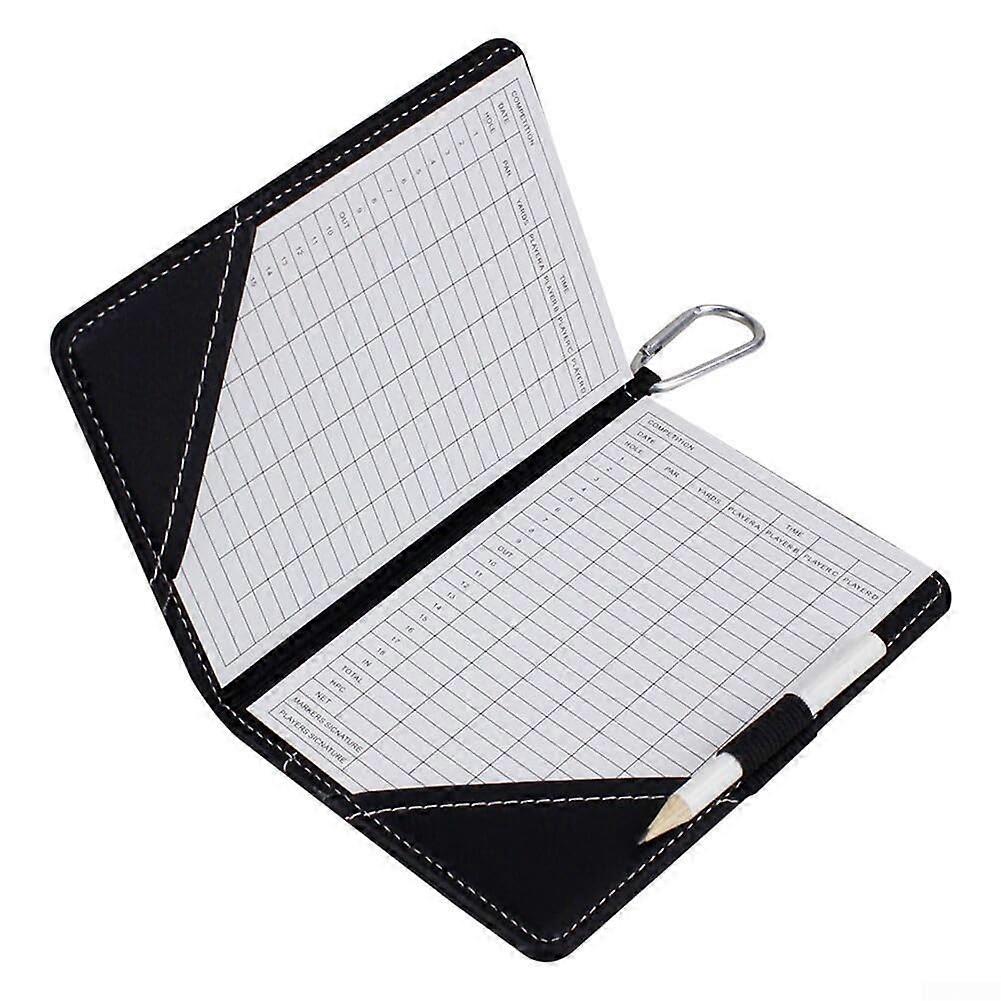 Leather Golf Scorecard Holder With Built-In Pen Loop, Premium Leather, Fits Standard Scorecards