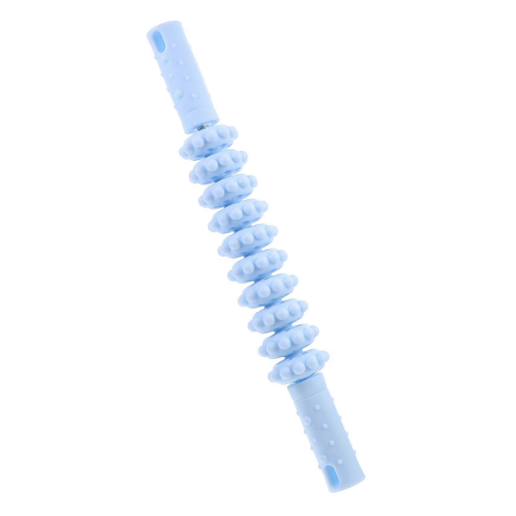 Massage roller for spinal muscles, deep massage, back, neck, leg, PP blue