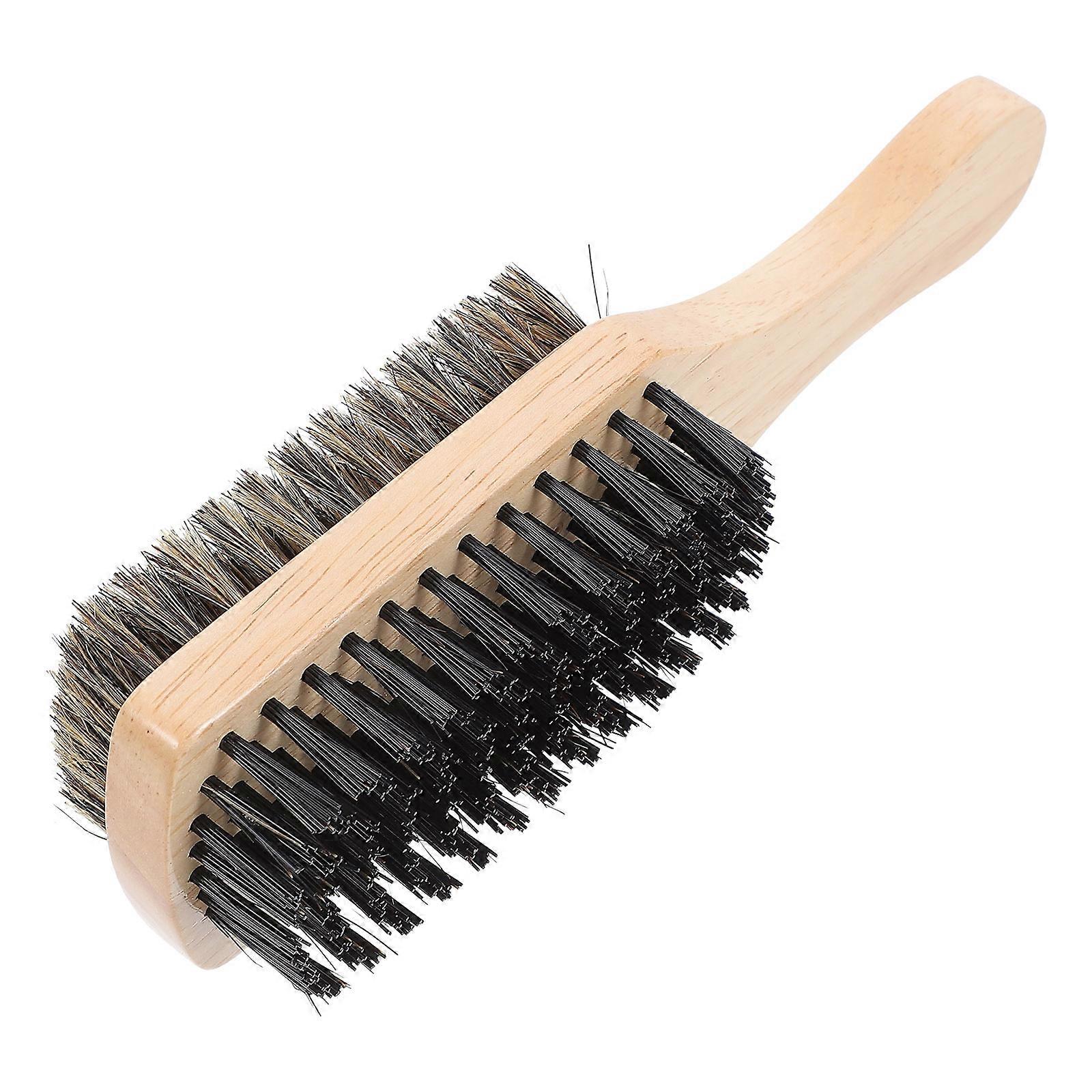 Yellow Beard Brush with Bristles and Nylon for Men to Exfoliate Skin Promote Growth and Reduce Itch 1 pc