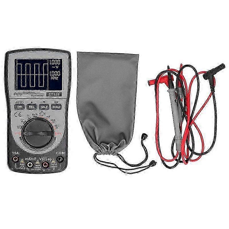 ET826 2 in 1 Automatic Range Multimeter Color Screen with Oscilloscope Waveform Display Testing Tool