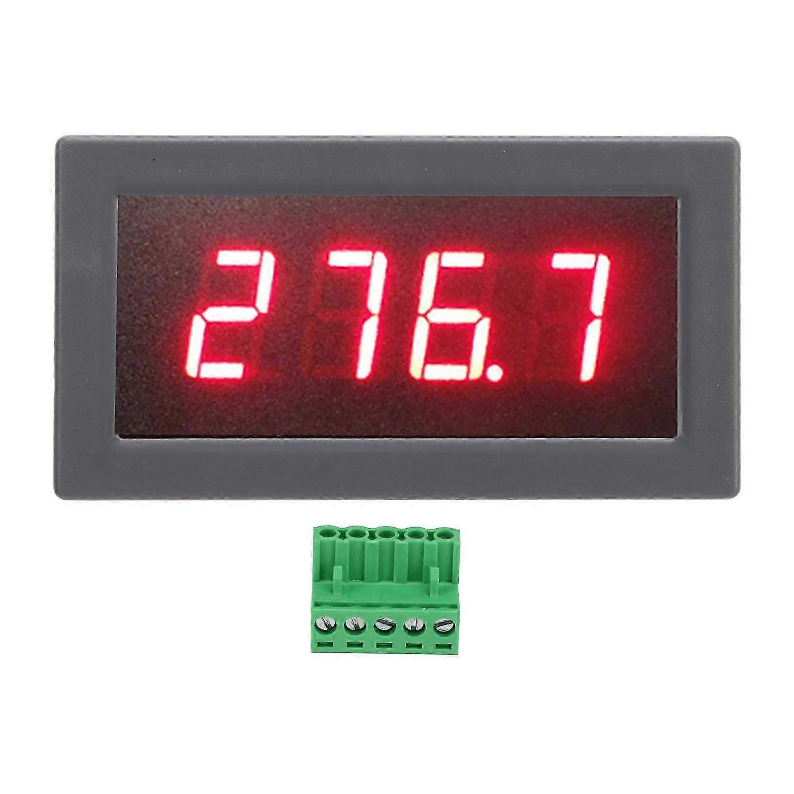 Misuratore di monitoraggio della temperatura digitale a 12 V LED Celsius Fahrenheit Igrometro Termometro con intervallo di allarme da -199,9 a 600 ° C
