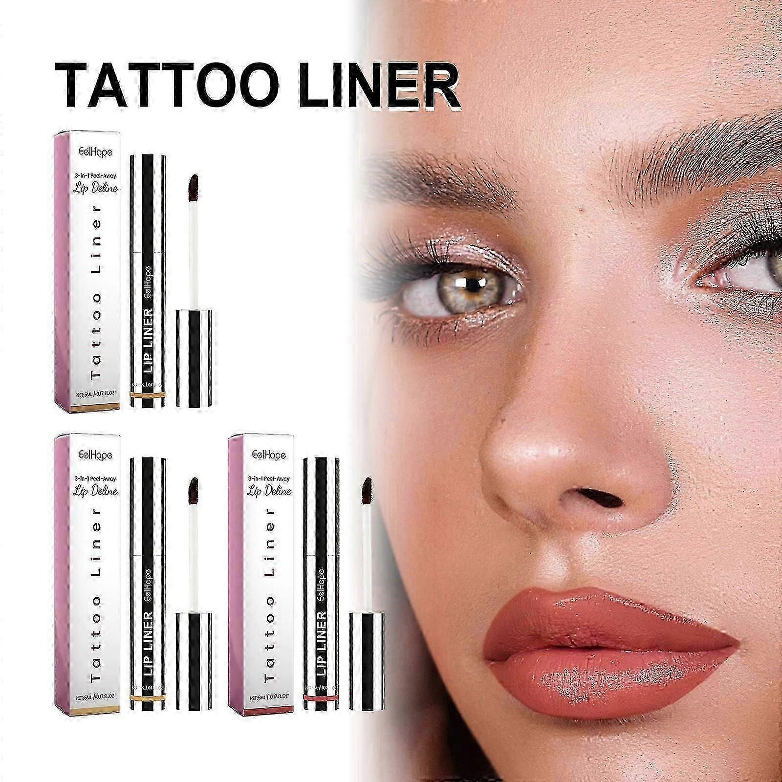 Çıkarılabilir dudak kalemi kalemi, 3 adet dolgun dudak çizgileri, su geçirmez dudak kalemi, uzun ömürlü çıkarılabilir dudak kalemi, dudak makyajı renk kaybetmez