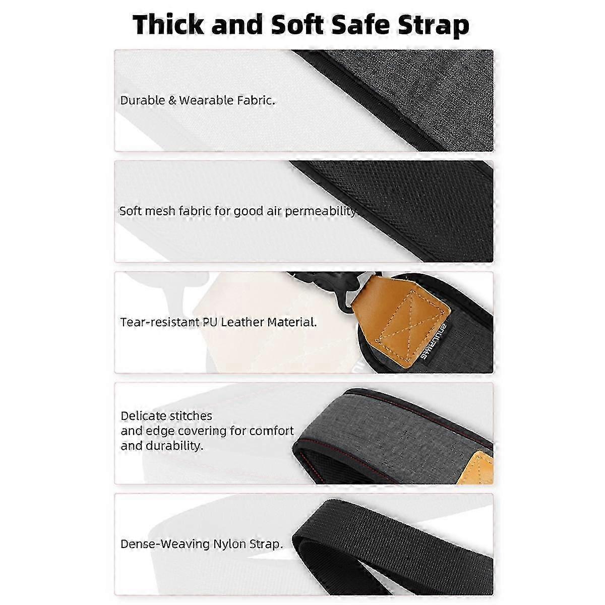 NuShadow 3/4/RS4 PRO用減圧ショルダーストラップ、NuShadowスタビライザーアクセサリー用キャリーポットストラップ