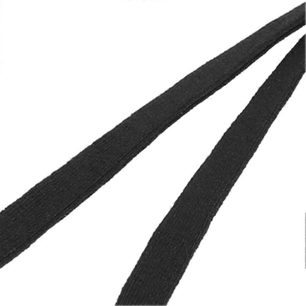 200pcs Elastic Bands Adjustable Buckle Stretchy Earloop Rope String Cord for SewingBlack Cylindrical