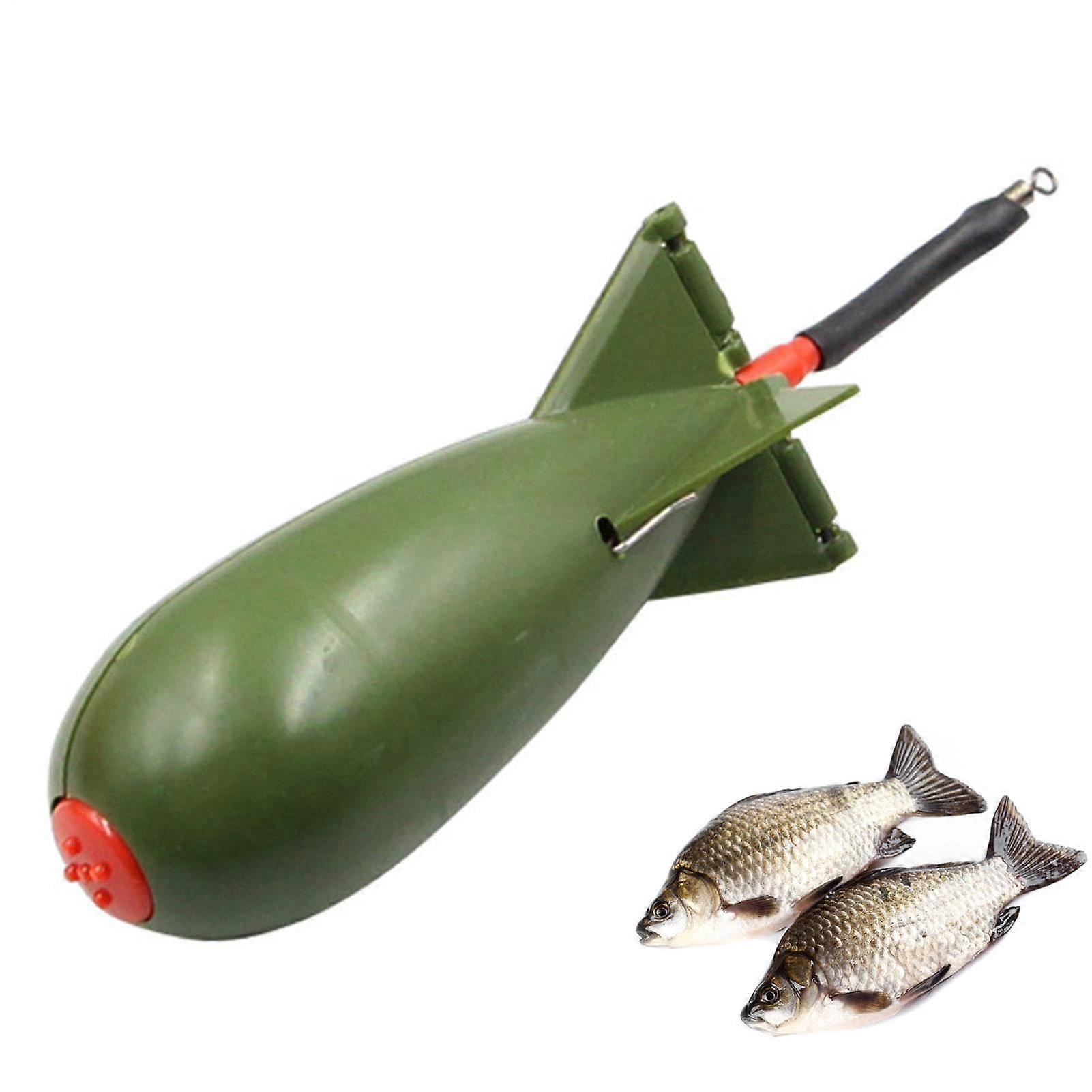 Carp Fishing Tackle Carp Fishing Rocket Feeder Spod Bombs, Float Bait Holder Container, Spomb Pellet Feeder for Positioning Fishing Accessories