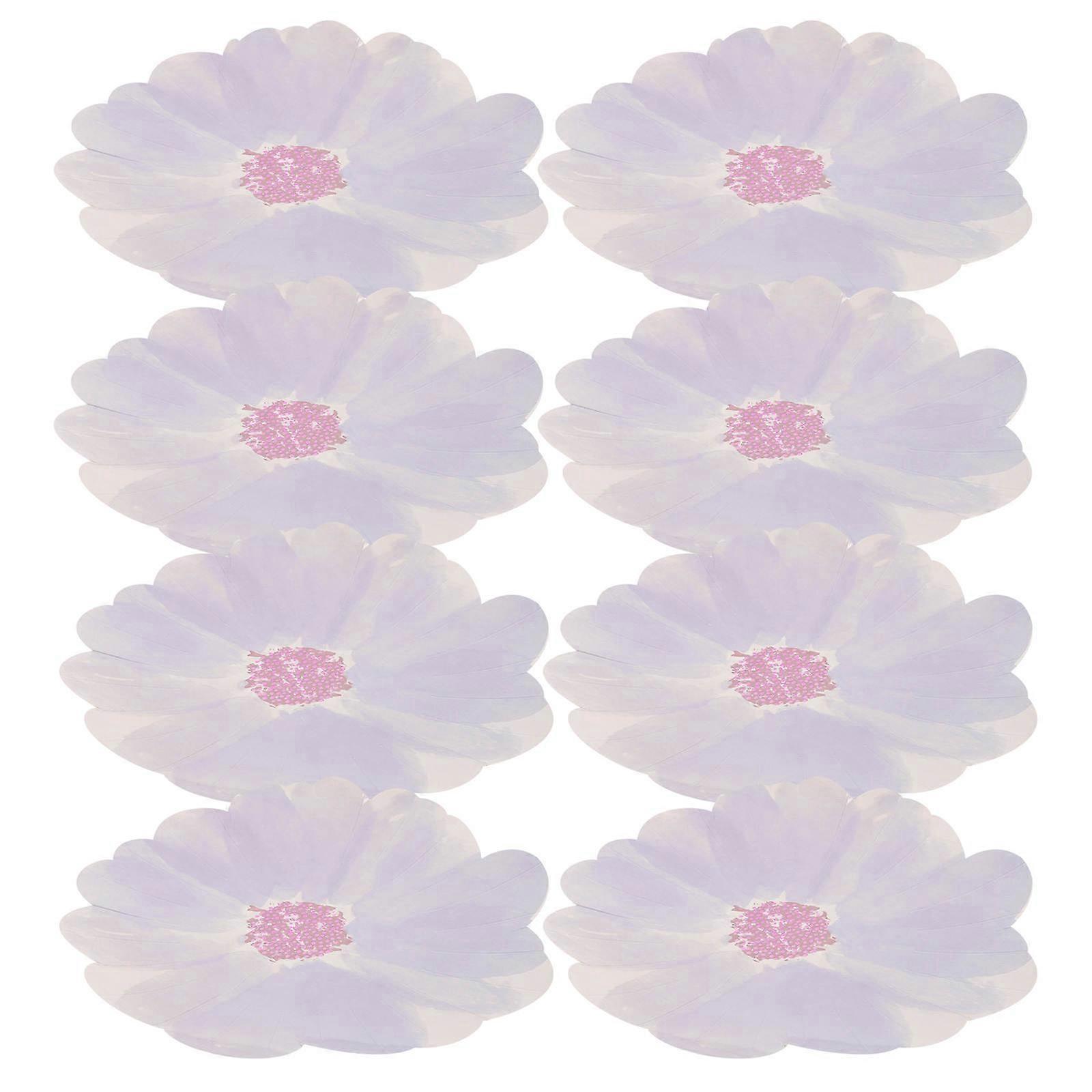 Decorative Plates Cardboard Serving Plates For Christmas Holidays Displaying Desserts And Snacks 8Pack