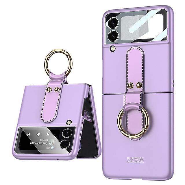 Shockproof Phone Case Suitable For Samsung Galaxy Z Flip 3 With Ring