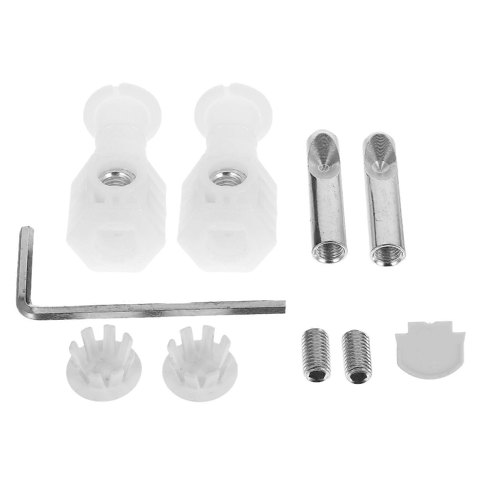 Toilet Seat Bolt Kit White Mounting Hardware Fixing Screws Secure Installation Robust Design