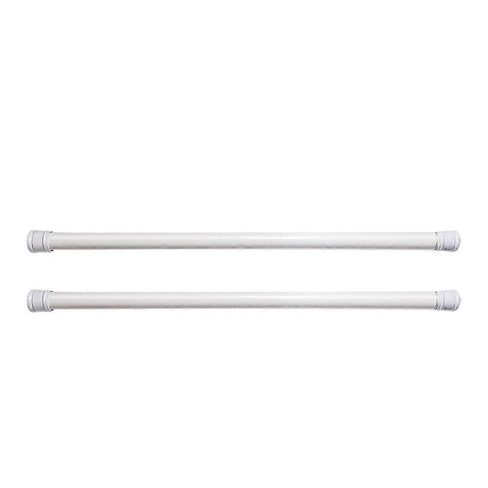 No Drill Tension Rods For Kitchen Use 50-80cm White Kitchen Organization 2Pcs