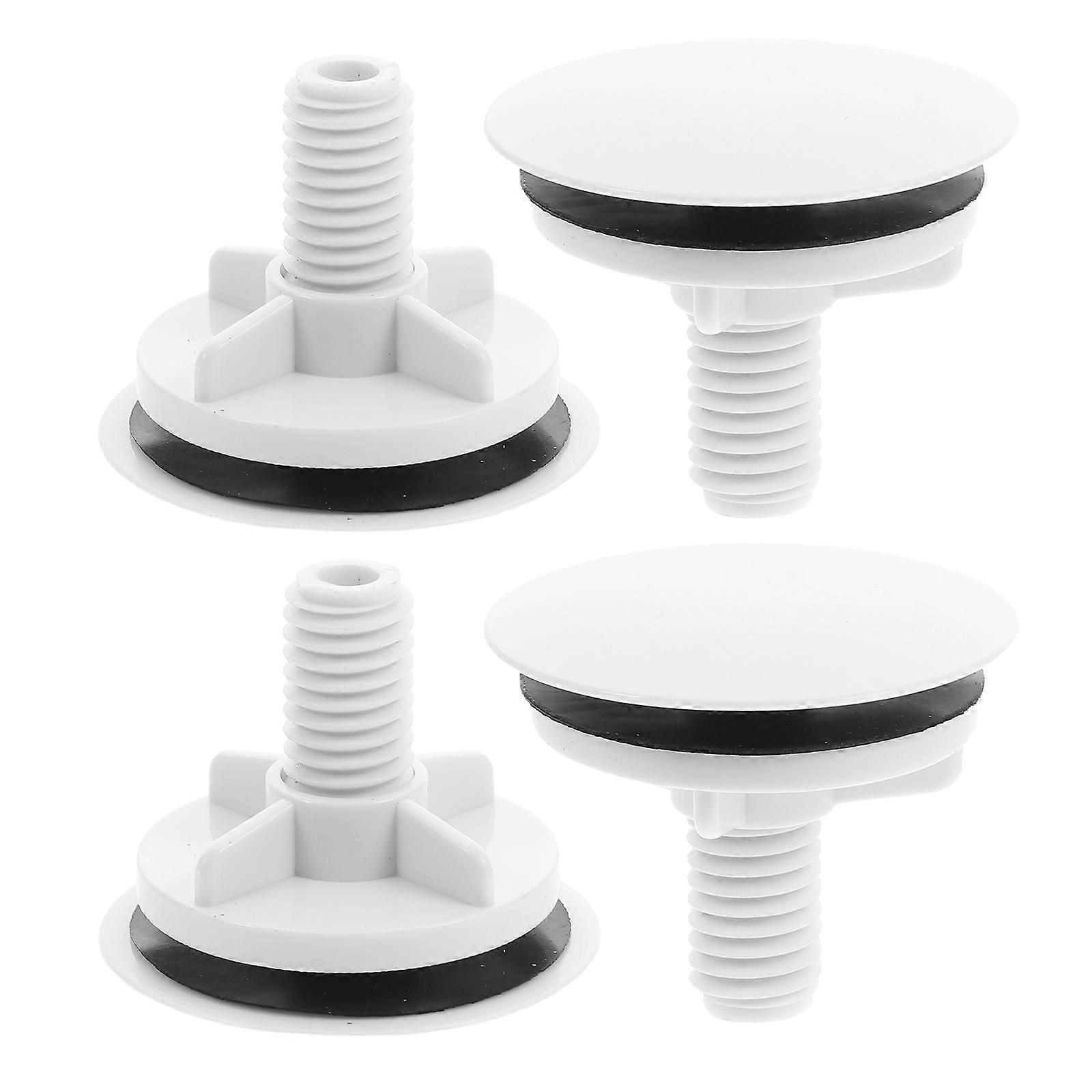 Dishwasher Overflow Cap Washbasin Sink Hole Cover Aesthetic Concealment Easy Installation 4Pcs For Kitchen Use