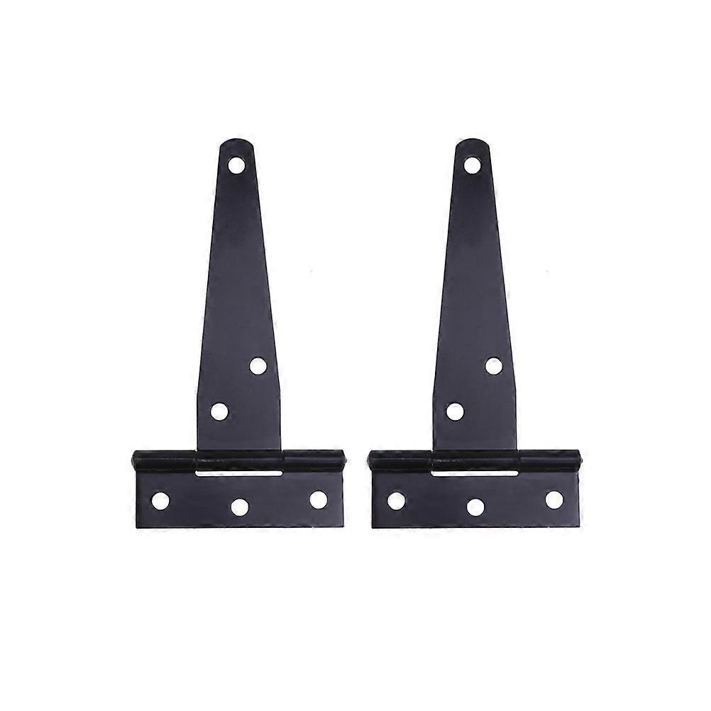T Shape Heavy Duty Hinges for Door Use Black Iron Material 4 Inches
