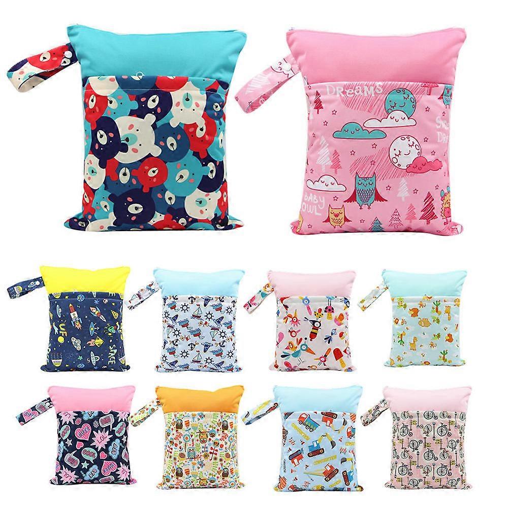 Diaper Storage Bag Hanging Wet Bags Multi-Purpose No Wicking Or Leaking TPU Material 1Pcs
