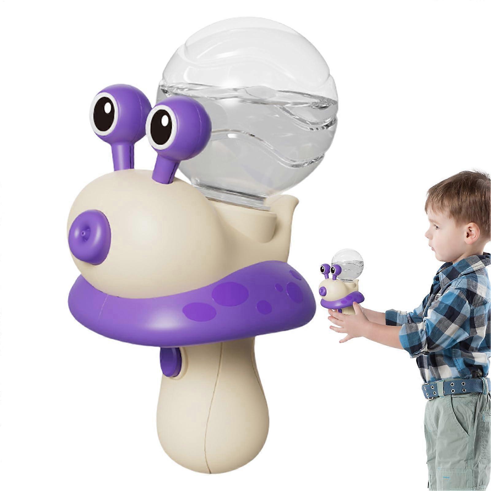 Water Splash Gun Snailshaped, Electric Water Toy for Kids, Fun Pool and Beach Toy, Purple