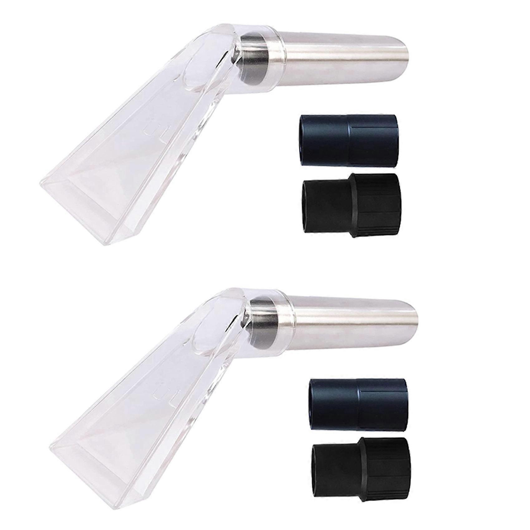 2X Extractor Tool Hand Wand with Clear Head for Upholstery & Carpet Cleaning, Car Detailing Vacuum W