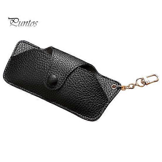 Faux Leather Glasses Pouch Soft Lightweight Scratch-free Storage Long Lifespan Anti-drop Glasses Case