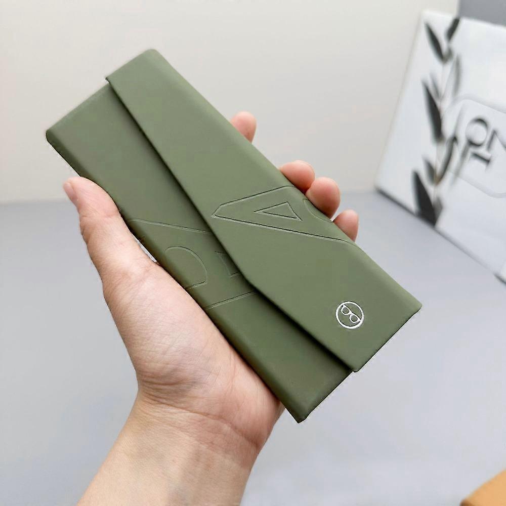 Leather Foldable Glasses Case Retro Reading Glasses Protective Cover New Sunglasses Storage Box