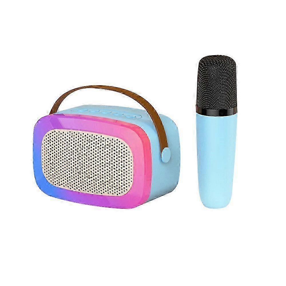 Mini karaoke set with children's karaoke machine 1 wireless microphone for fun singing