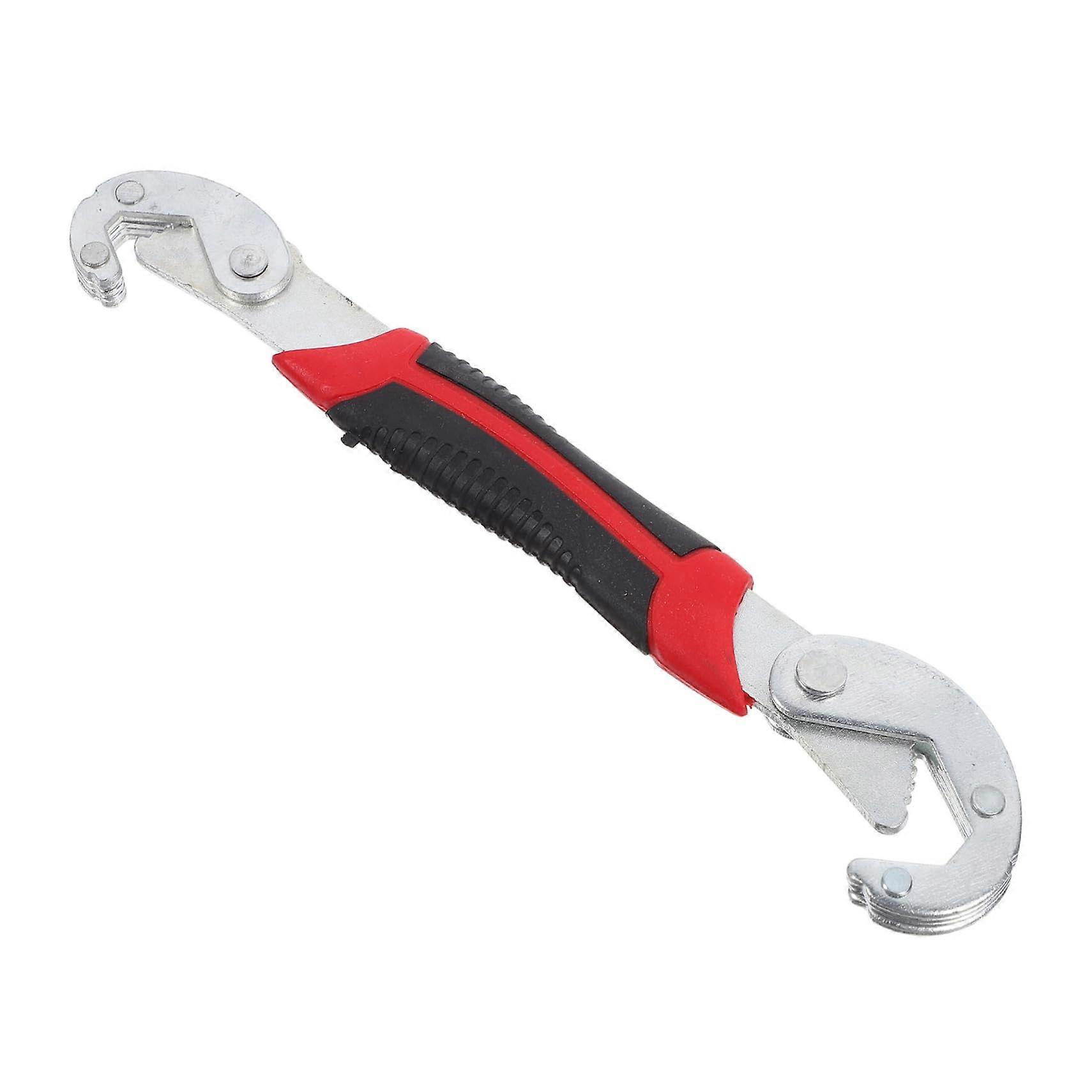 Multifunctional Micro Wrench - Electric Can Opener, Universal Socket Key, 21X4.5CM, Red Plastic, Metric Standard Faucet Tool