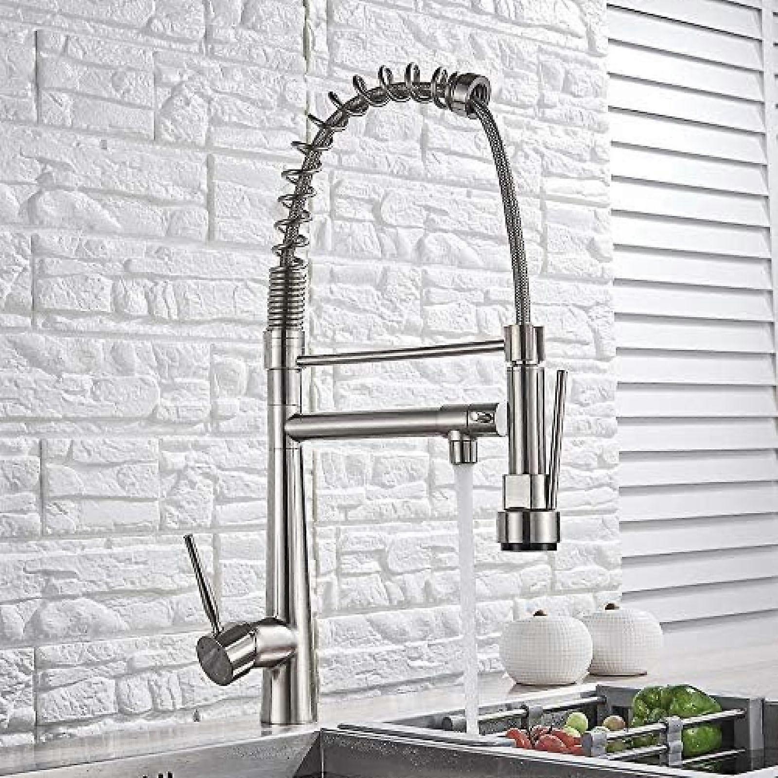 Kitchen Tap Pull Down Sprayer Swivel Spout Mixer Tap Sink Tap 360 Rotation Kitchen Taps Stabilize