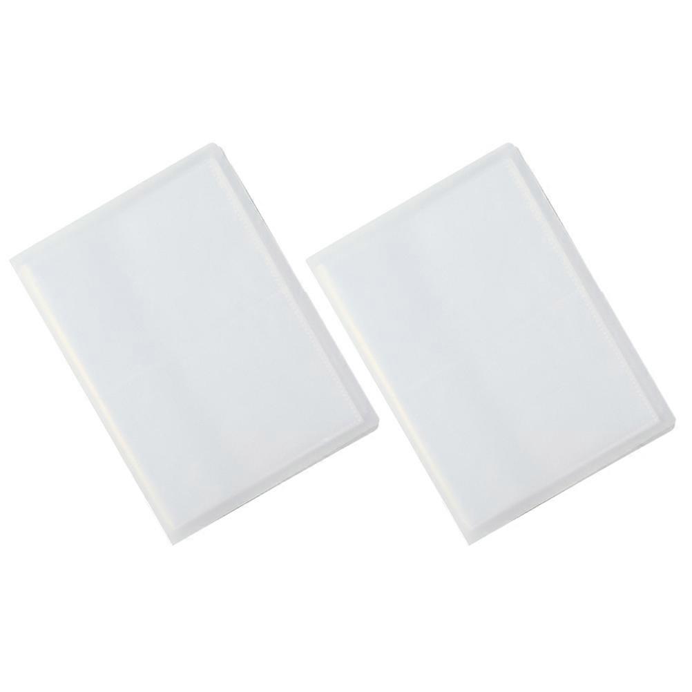 Nail Art Sticker Storage Book with 80 Slots Highly Transparent PVC PP Material Compact Size