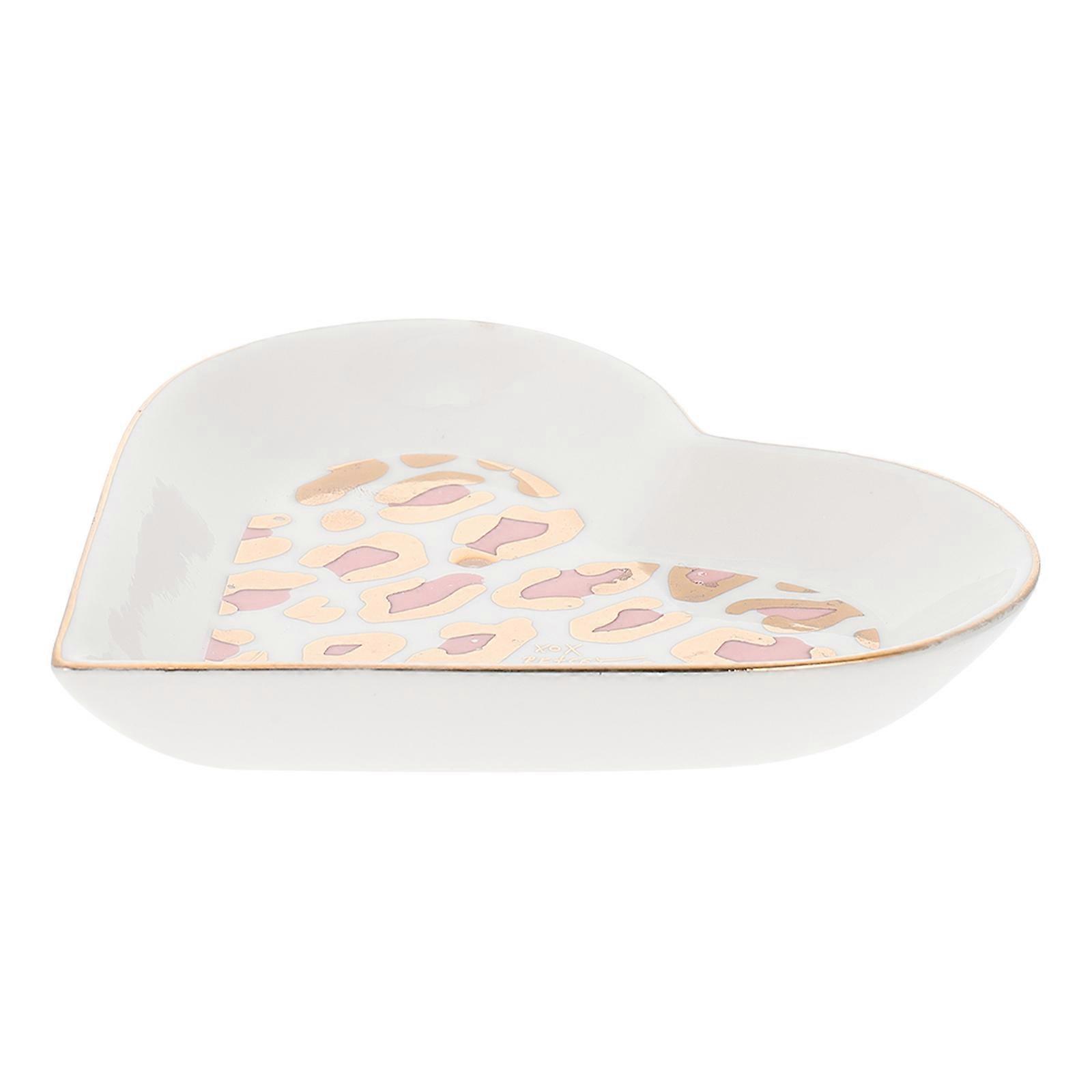 Heart Shaped Serving Tray 1Pack Decorative Plate Pink Delicate Creative Design For Home Use