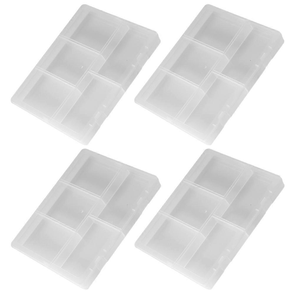Transparent Hardware Fitting Storage Box   4pcs Multi Use Jewelry Container with Lid for Organizing Accessories, Tools, Beads and Electronics