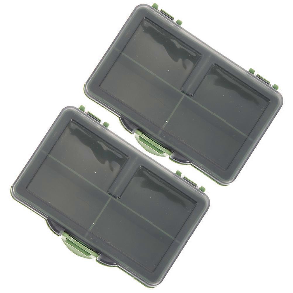 Portable Fishing Tackle Box with Lid Design for Safe Storage and Easy Carrying Green PP Material