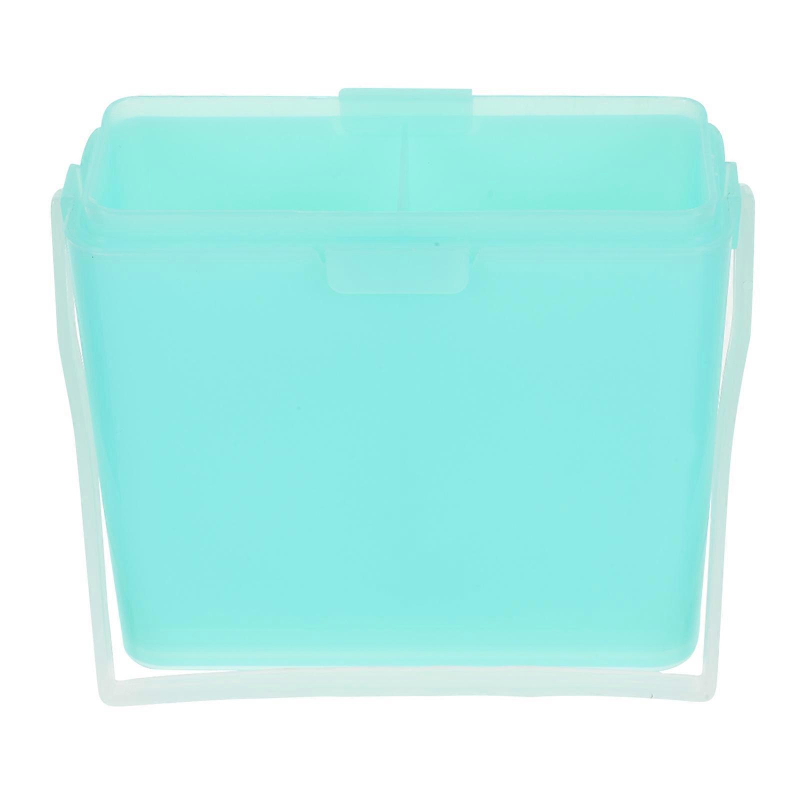Watercolor Brush Cleaner Bucket with Handle, Compact Paint Brush Holder & Washer for Artists, Multi Functional Cleaning & Mixing Container for