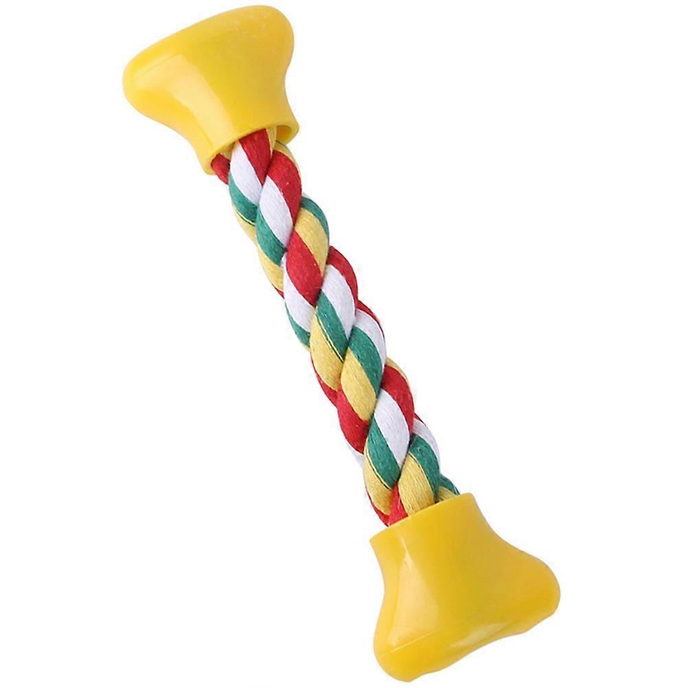 Rope Chew Toy Small Dog Bone Shaped Molar Toy for Pet Dog Home Use 17.5x5cm Entertainment Dog Training 1Pack