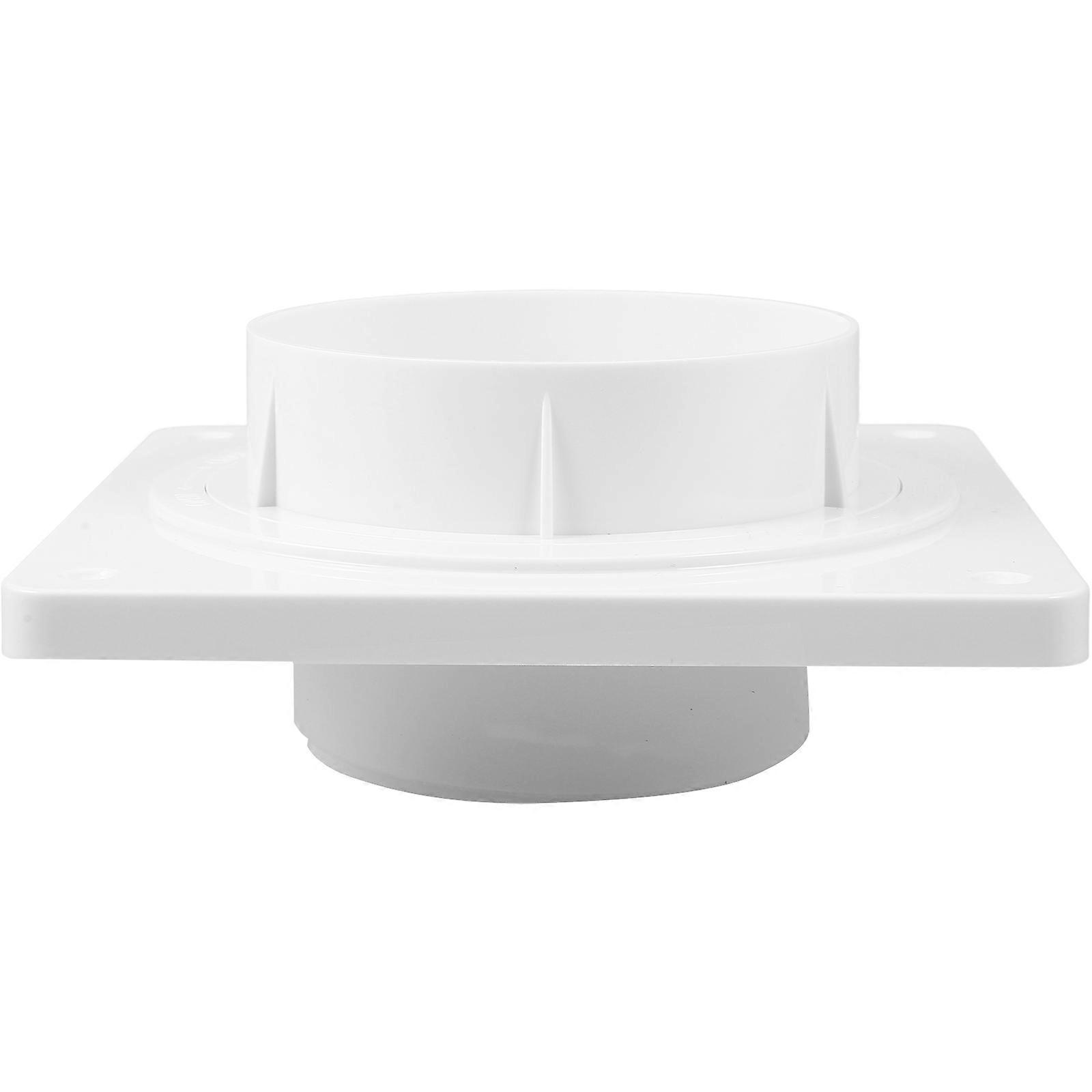 White Plastic Dryer Vent Connector for Home Use with High Efficiency Seal and Easy Installation 4.5 Inches