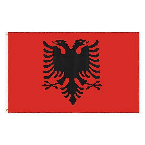 90 * 150 سم علم ألبانيا 3 * 5 قدم علم بوليستر