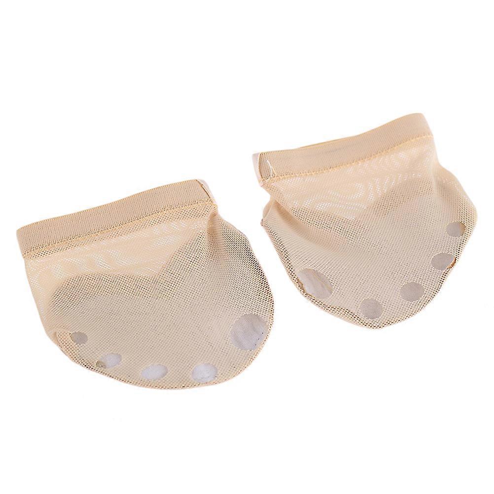 Ballet Dance Shoes with Mesh Cloth Material Beige Color for Comfortable Dancing Portable Size XL