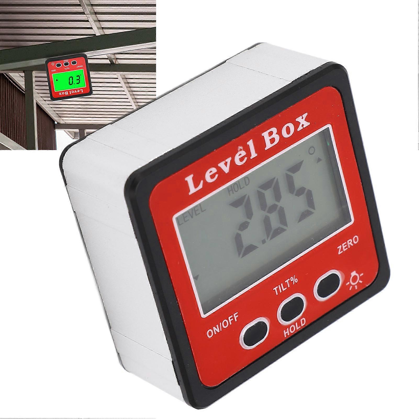 Digital Level Box Accurate Magnetic Portable Size Protractor Inclinometer for Woodworking Construction Machinery 