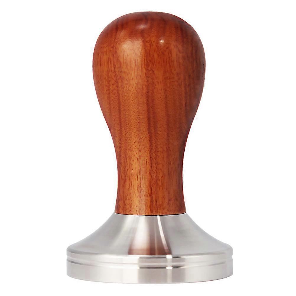 Modern Style Coffee Tamper 1Pcs For Coffee Enthusiasts Espresso Tamping Round Light Brown Stainless Steel Pressing Tool