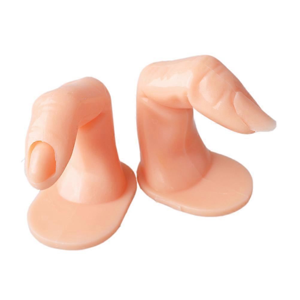 Practice Training Fake Fingers Kit Ideal For Nail Salon Use Designed For Nail Art Beginners In Khaki With 20Set
