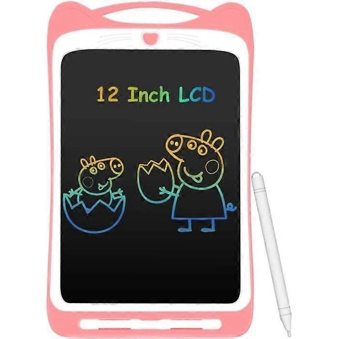12 LCD Writing Tablet for Kids - AGPTEK - Pink - Large Screen - Paperless - Portable