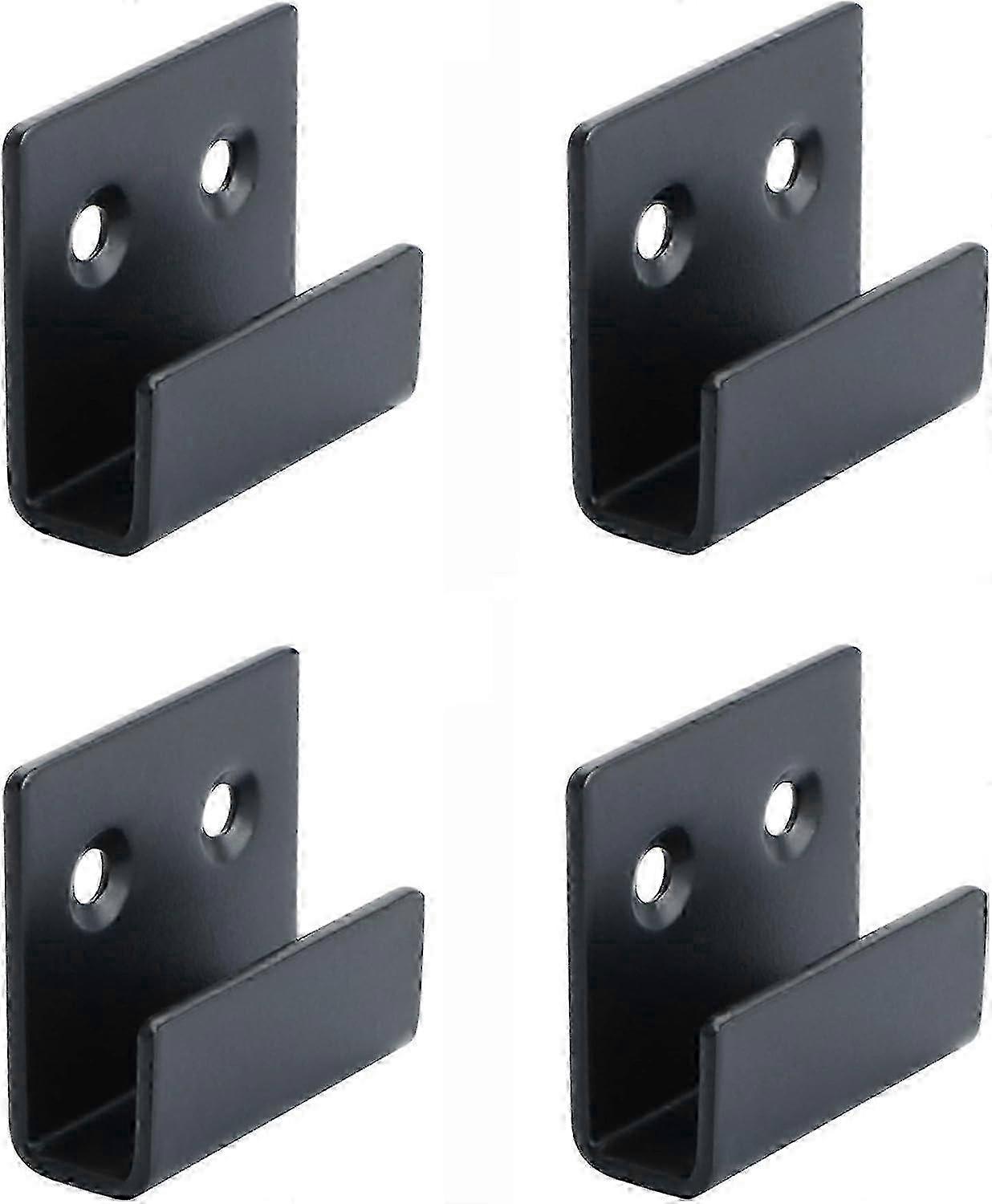Matte Black Finish Picture Hanging Hooks with Rail Clips and Fixings for Stainless Steel Kits (10MM Inside Width) Edition 0729