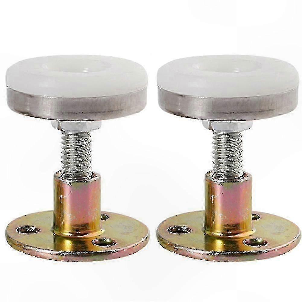 2-Pack Adjustable Bed Frame Support Tool with Anti-Shake Threaded Design for Room and Wall Stability Solutions