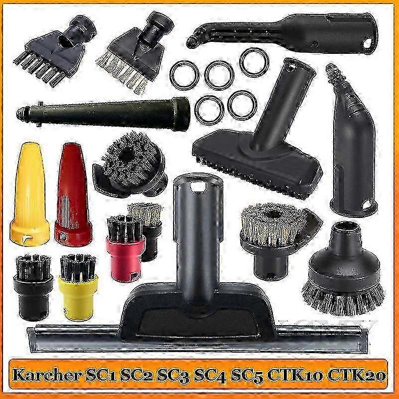 Powerful Brush Head Nozzle Set for Karcher Steam Cleaner SC1 SC2 SC3 SC4 SC5 SC7 CTK10 CTK20 5 Pieces