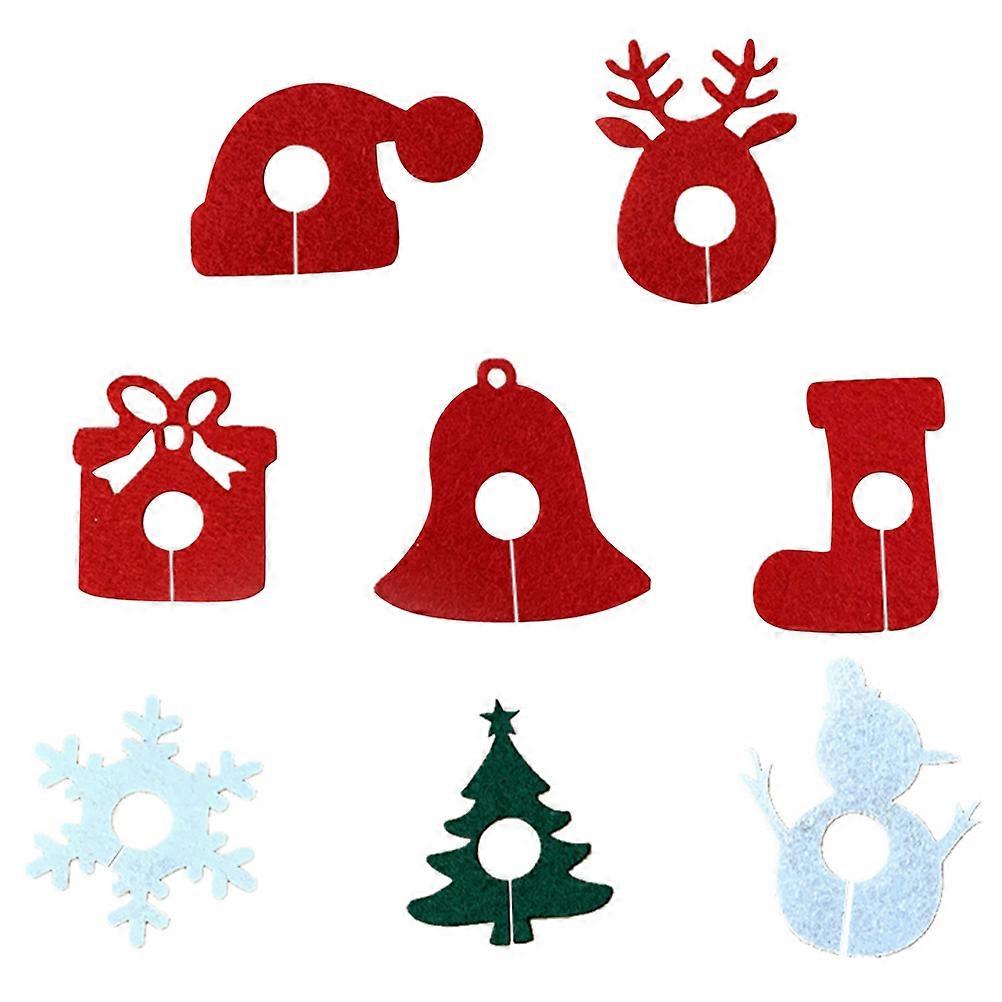 8Pcs Elegant Glass Identifier Rings For Cocktail Glasses At Christmas Celebrations Assorted Colors