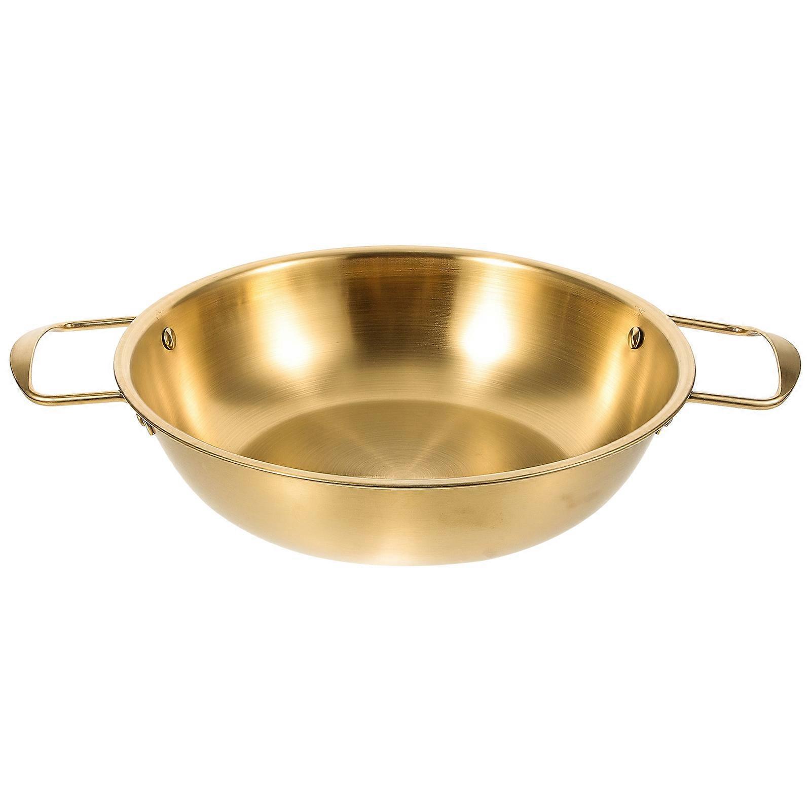 Round Noodle Pot For Households Featuring Cooking Function Stainless Steel 1Pack