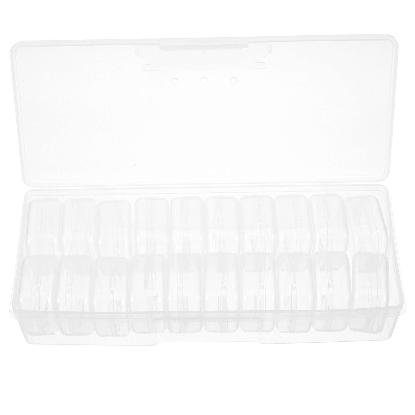 Transparent Plastic Jewelry Storage Boxes with Lid for Decor Durable and Practical Mini Organizer